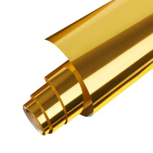 VINILO IMPORTADO CORTE BRILLANTE ORO ESPEJO  60 CM -VCB6009